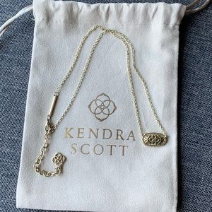 Kendra Scott Elisa Gold Filigree Necklace